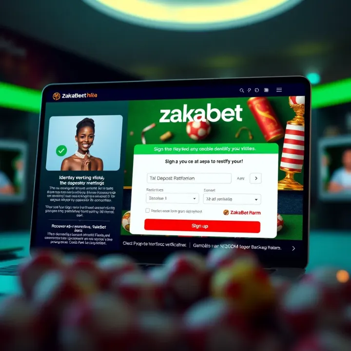 Screenshot showing the Zakabet app download page on an Android device screen