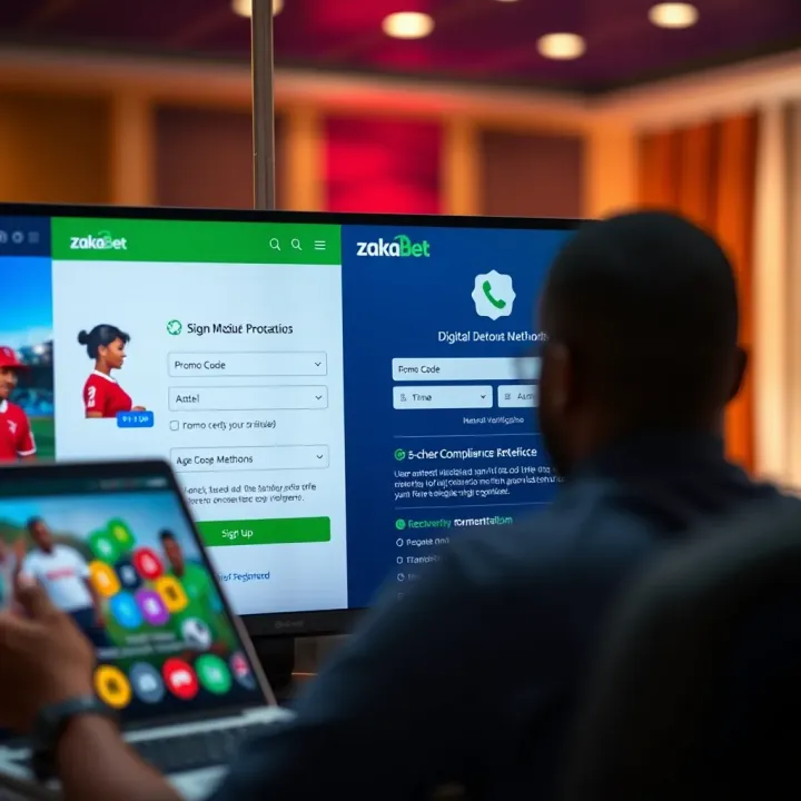Football Analytics and Local Insights in Nigerian Betting A graphic showing football statistics and analytics on a digital screen with Nigerian football symbols