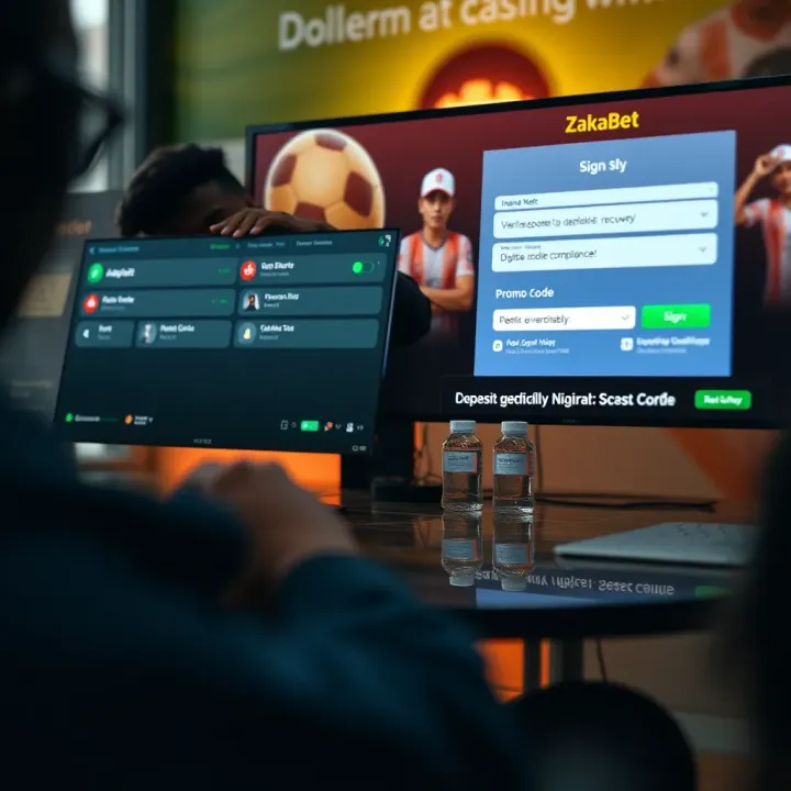 User entering login credentials on ZakaBet platform interface