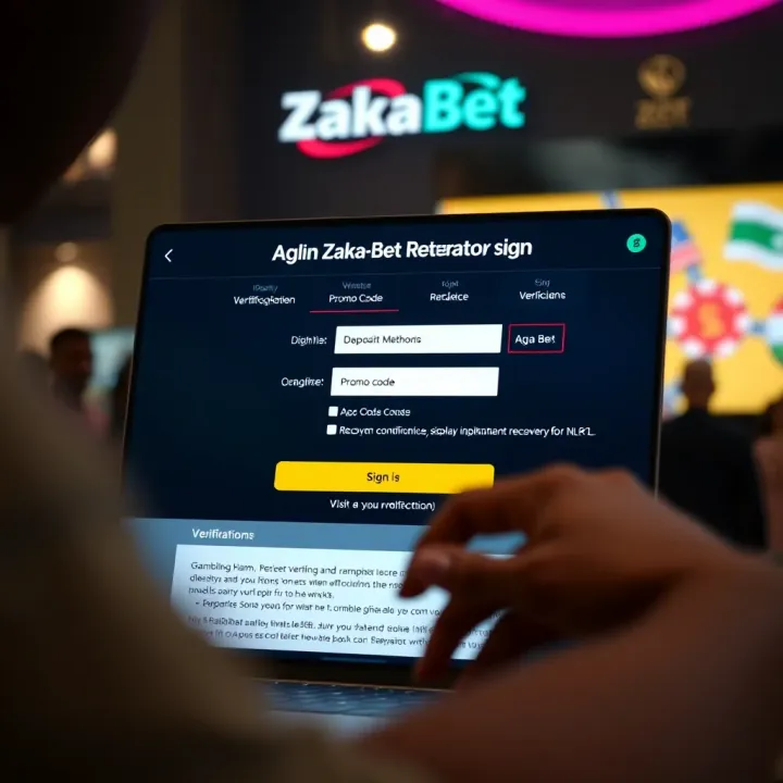 Account Verification and Deposit Features on Zakabet Rwanda Mobile phone screen showing account verification and deposit options on betting app