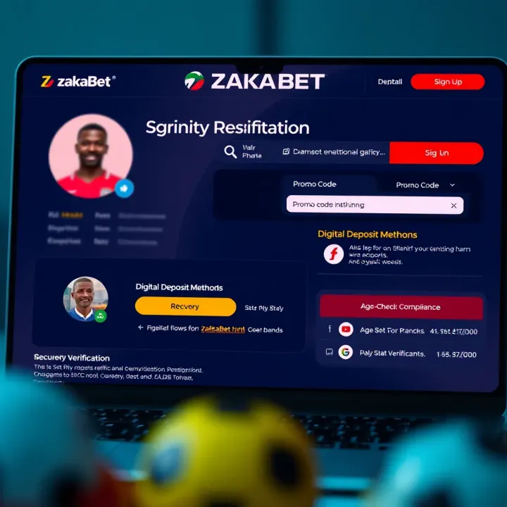 User entering a Zakabet promo code on the betting platform interface