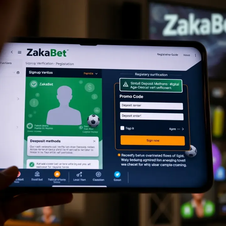 Secure Online Betting Interface on Zakabet in Nigeria Close-up of a secure online betting platform interface with visible security icons