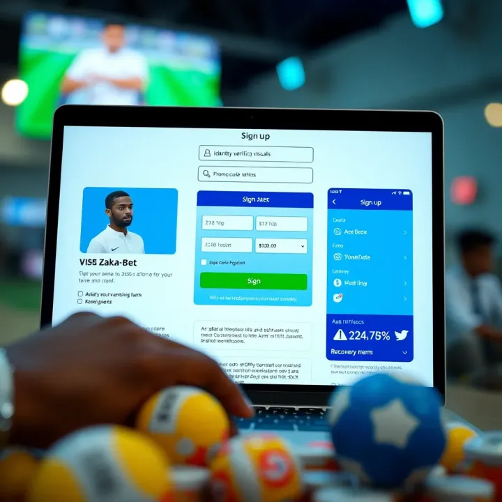 Live Football Scores and Betting Odds on Zakabet Live football match scores and betting odds displayed on a digital screen