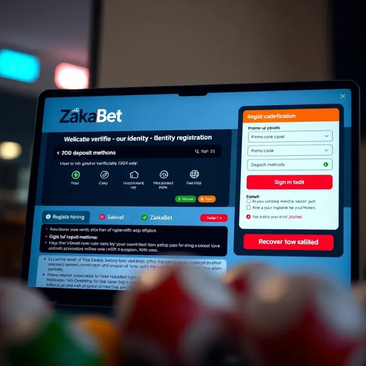 Security Practices and Account Recovery for Zakabet Mobile Shop Mobile screen displaying security settings and recovery options for Zakabet login