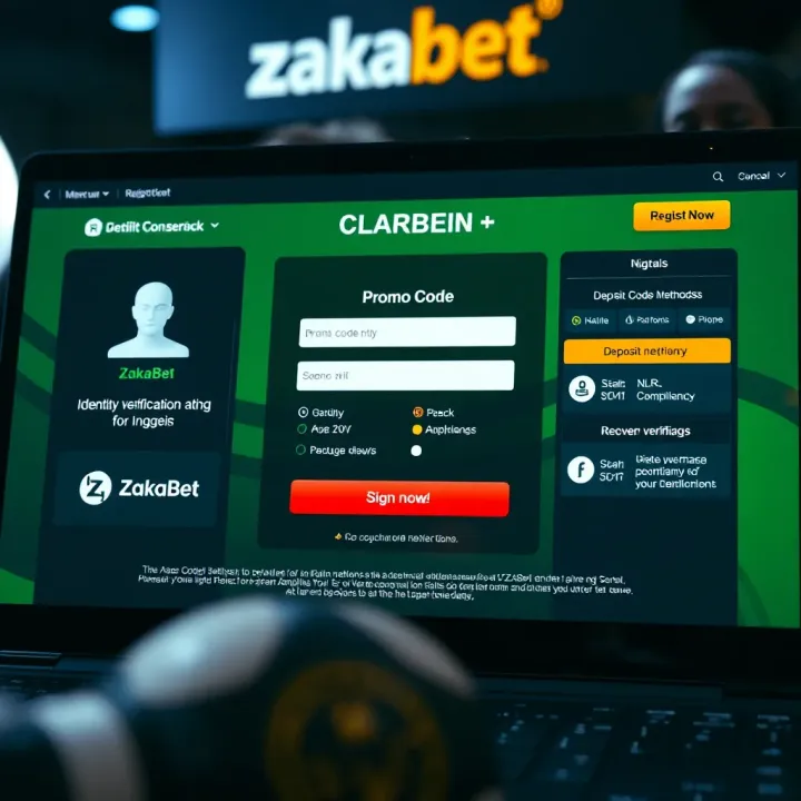 Navigating Registration and Funding in Zakabet App View of Zakabet app interface displaying registration and account funding options with Nigerian Naira symbol