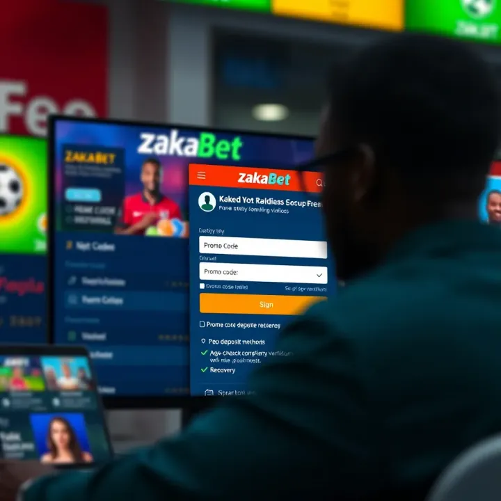 Logo of SportyBet platform with a vibrant background symbolizing online sports betting in Nigeria