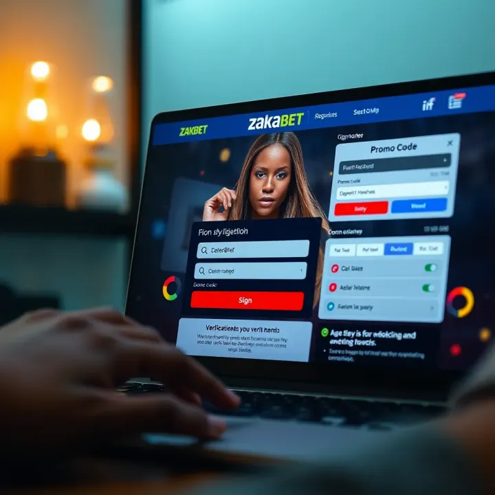 Dashboard showcasing betting options and features available after Zakabet login