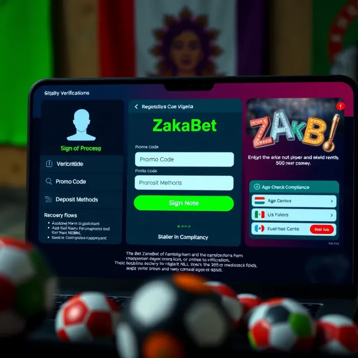 User entering credentials on Zakabet login screen in Nigeria