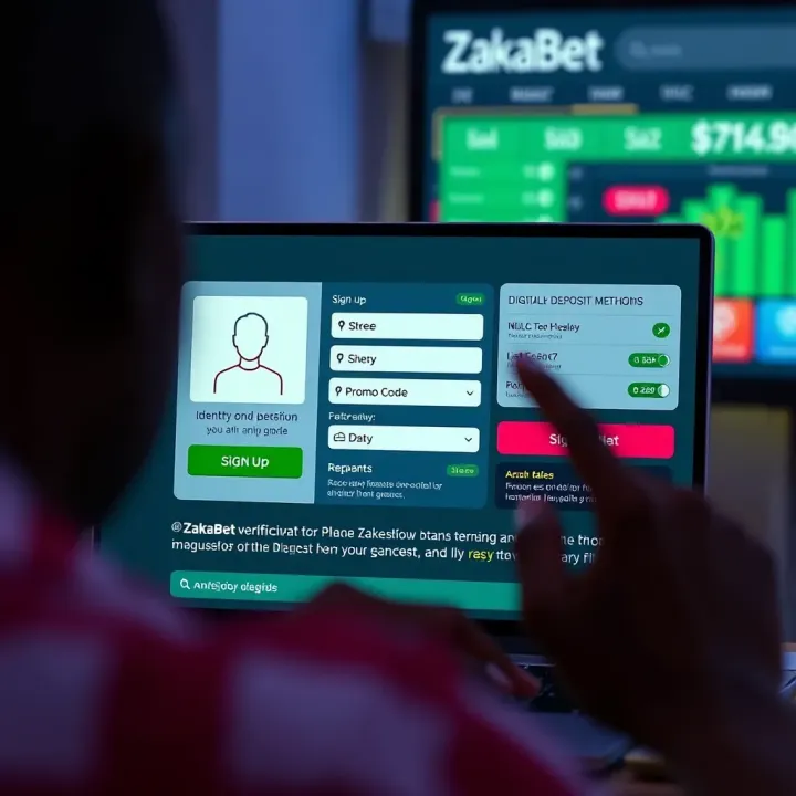 Premier League Odds and Betting Interface on Zakabet Nigeria Illustration showing a digital interface with Premier League football odds and betting options on Zakabet Nigeria platform