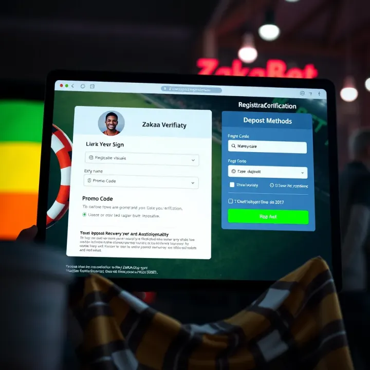 Zakabet Platform Security and Customer Support Features Secure online platform with highlighted customer support and bonus features on Zakabet