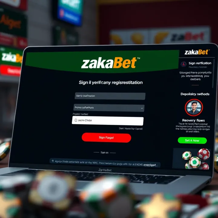 Zakabet Registration Interface in Nigeria User interface showing Zakabet registration form on a mobile device