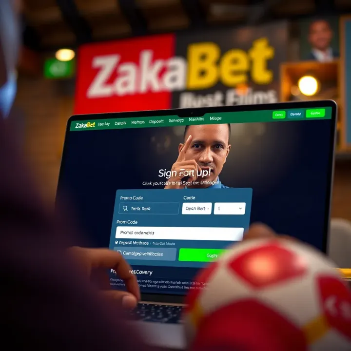User entering registration details on an online betting platform interface